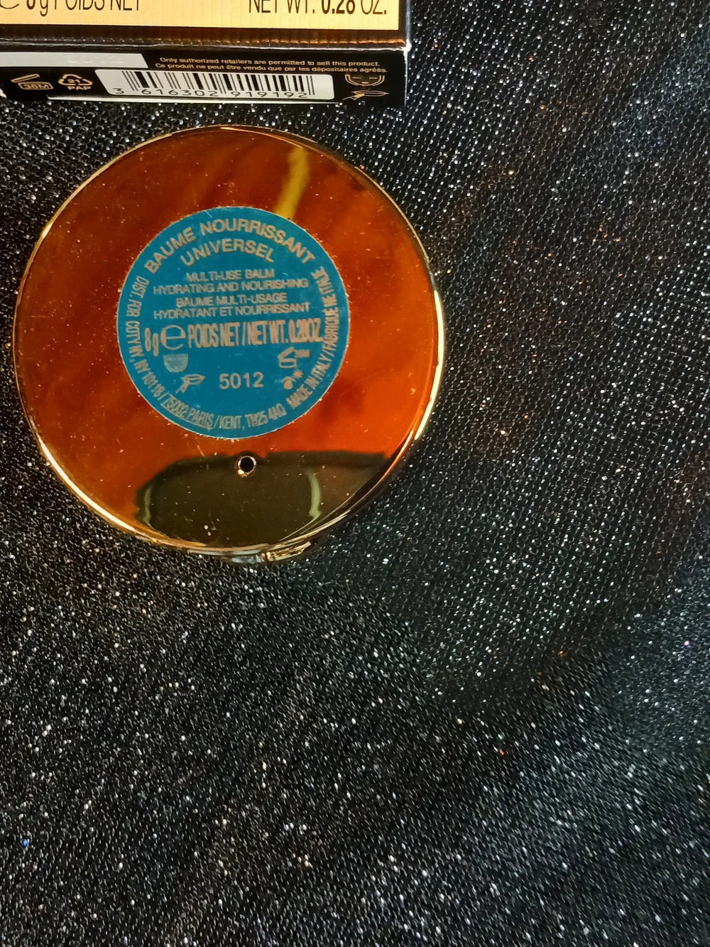 Gucci Turquoise and Gold Multi-Use Lip Balm Compact 8g/.28oz